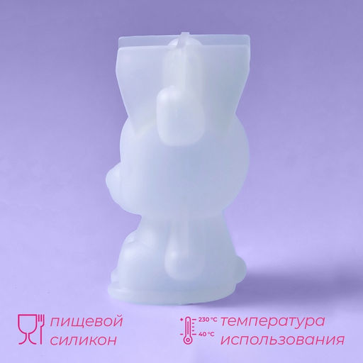 Цена за 2 шт. Молд для заливки Оленёнок, силикон, 6?3?6 см, прозрачный - Simaland фото 5