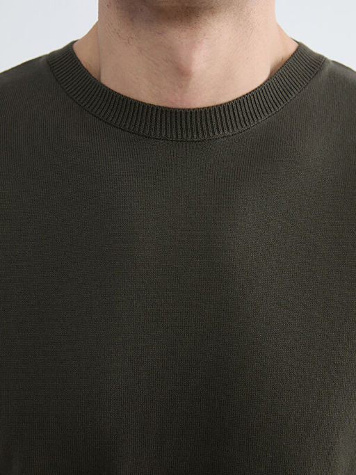 Bisiklet Yaka Erkek Triko Kazak