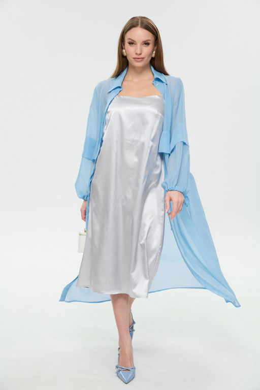 Платье NIKVA н944-10 голубой  фото 2