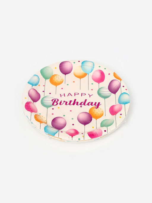 Цена за 2 шт. Тарелки одноразовые бумажные Happy birthday, 10 шт.