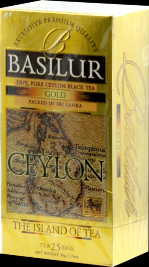 BASILUR. Чайный остров. Gold карт.пачка, 25 пак.