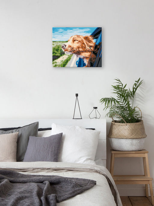 ФРЕЯ PNB/PL-361 Набор для раскрашивания по номерам 50 х 40 см Поездка на дачу