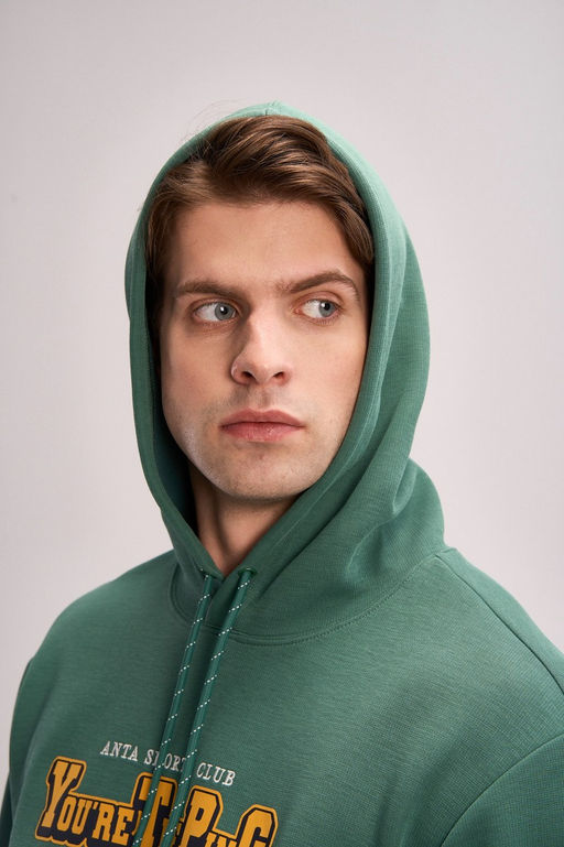 Худи Зеленый ANTA SPORTS CLUB Sweat Hoodie фото 2