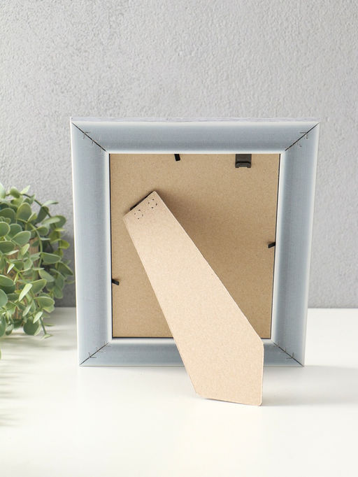 Фоторамка для фото 15×21 см Keep memories Luxe Elegance, пластик, серо-голубой, (пластиковый экран)