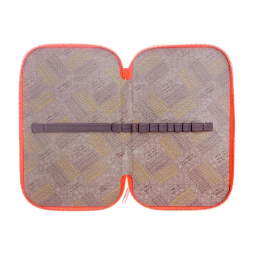 Пенал школьный, 2 секции, 12.5×20.5×4 см«Зверята»