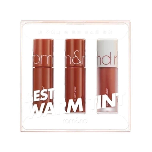 Rom&Nd Best Tint Edition 01 Warm Tone Pick - Набор мини-тинтов в трендовых тонах