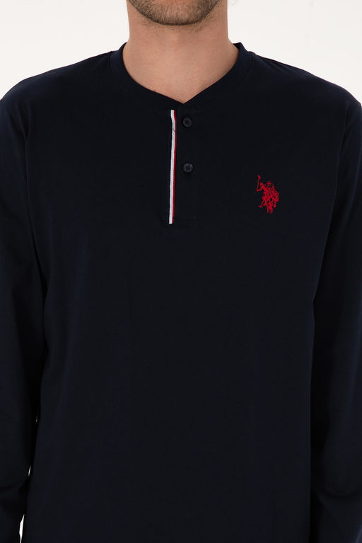 Erkek Lacivert Pijama Tak_m_ Sepette S_rpriz _ndirim - U.s. polo assn фото 6
