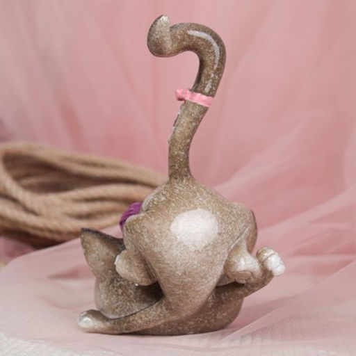 Цена за 2 шт. Фигурка Кошка с клубком 9 см / YX11057 /уп 2/48/ - Галеонтрейд фото 2