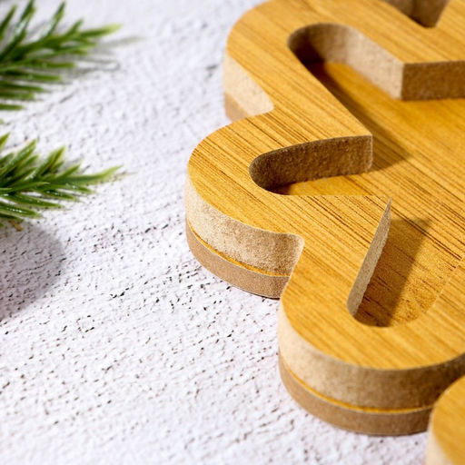 Менажница деревянная новогодняя Снежинка, 25?25 см - Дорого внимание фото 3