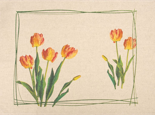 22С145-ШР+К/п.р/фкор Комплект полотенец из 3 шт 45*60 "Весенние краски new-3" рис. 383