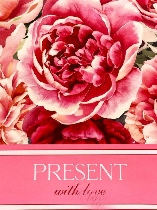 Пакет подарочный горизонтальный Present with Love, 49×40×19 см