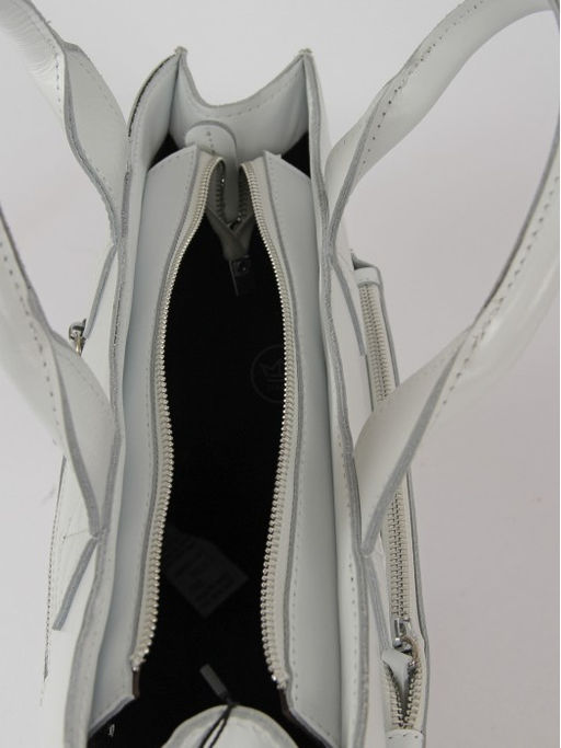 Сумка женская натуральная кожа RM-SH-8896-1, 1отд+карм/перег, плечевой ремень, белый SALE 261772 - Adelia фото 3