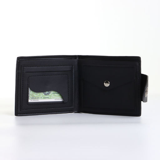 Портмоне мужское на магните, чёрное