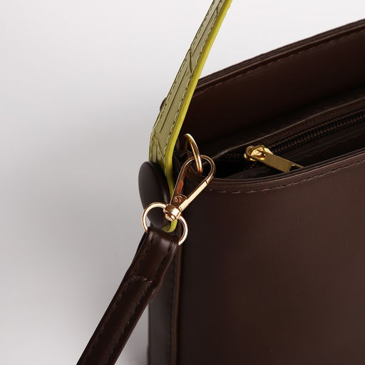 Сумка кросс-боди на молнии, цвет коричневый - Simaland фото 6