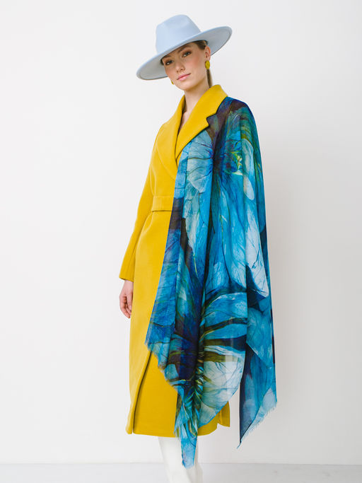 Большой мягкий очень нежный двусторонний палантин в стиле арт-деко - Tantino фото 4