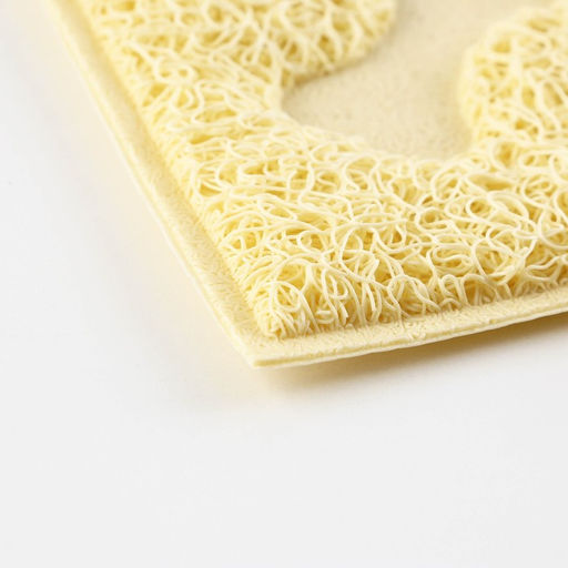 Коврик универсальный под миску и лоток Косточки, 30х40 см, бежевый - Пушистое счастье фото 6