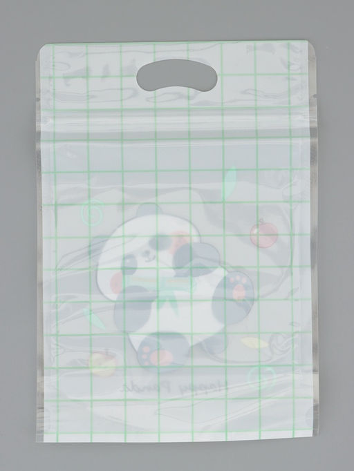 Цена за 50 шт. Пакет подарочный, с zip-lock застежкой, "Счастливая панда", 15х23 ± 1см МИКС