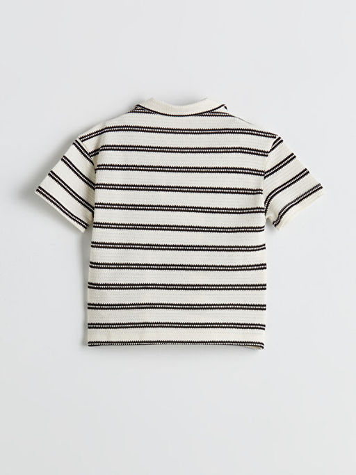 Resort Yaka ?izgili Erkek Bebek Ti??rt