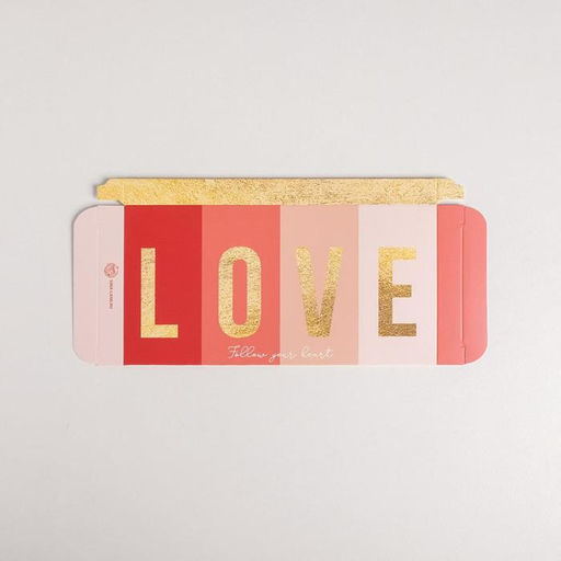 Цена за 5 шт. Коробка для шоколада, кондитерская упаковка «With Love», 17.3 х 8.8 х 1.5 см