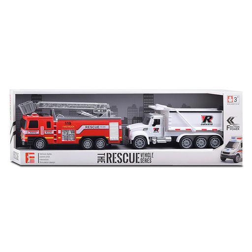 Набор машин "Служба спасения" (инерционная) в коробке