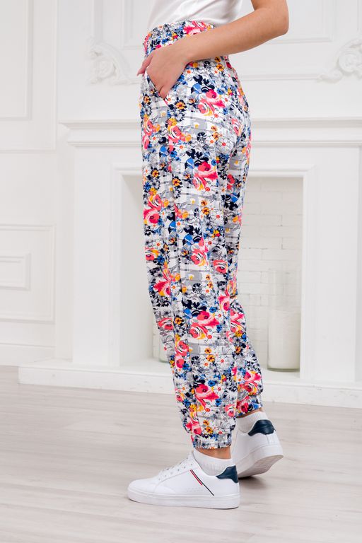 Брюки женские из футера Забава цветная палитра - Амадэль фото 9