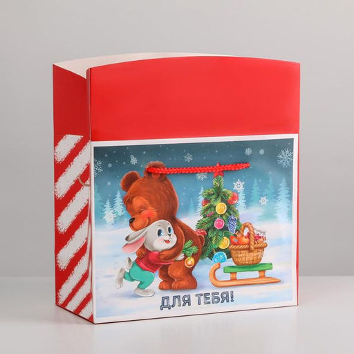 Пакет-коробка Для тебя, 23 18 11 см - Дарите счастье фото 3