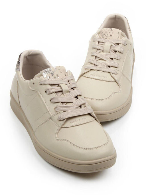 03-A1019-5 BEIGE Полуботинки спортивные женские (натуральная кожа)