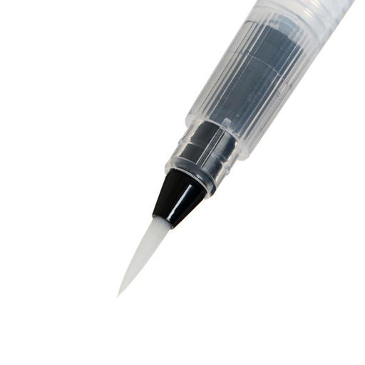 Кисть для рисования, синтетика, № 1, круглая, с резервуаром для воды, туши, чернил