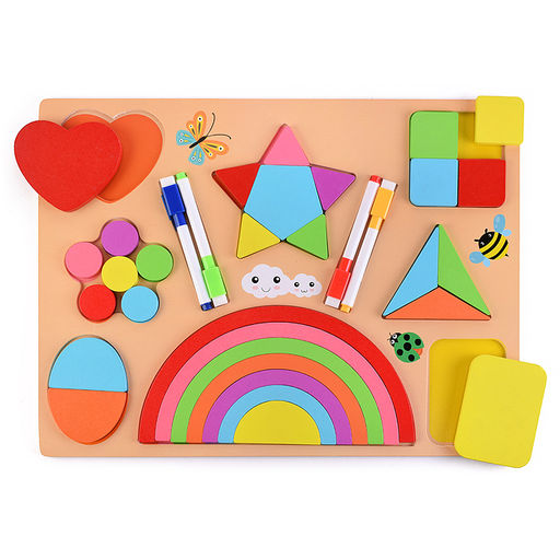 Пазл-вкладыш "Яркая картинка"