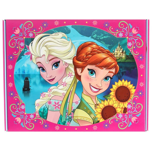 Подарочная коробка складная с игрой внутри, 28×21×9 см, Холодное сердце