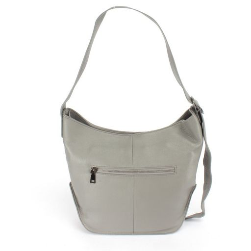 Сумка женская натуральная кожа GU 1002-8320, 1отд+еврокарм, плечевой ремень, серый SALE 251645 - Adelia фото 7