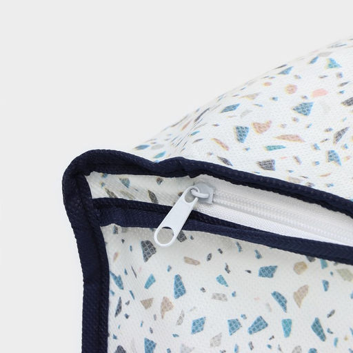 Кофр для хранения вещей Доляна «Мармелад» с ПВХ-окном, 80×45×15 см, белый