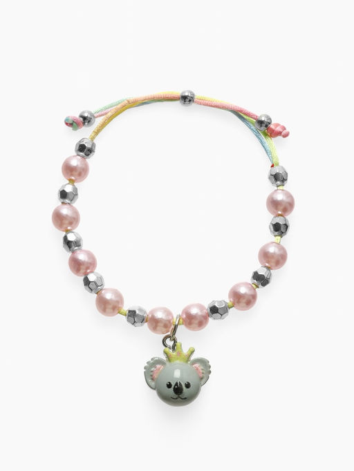 Браслет детский «Выбражулька» на затяжке, коала с бусинами, цветной