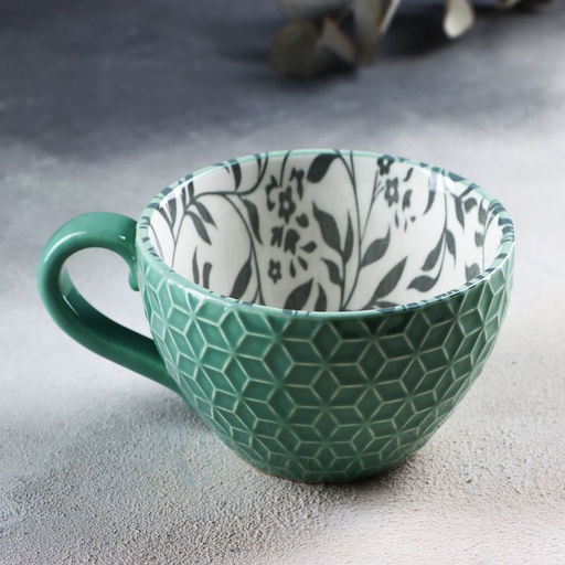 Кружка керамическая «Листья», 290 мл