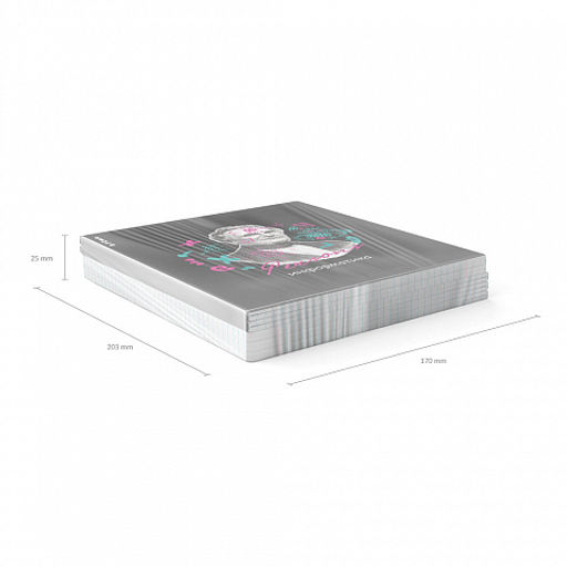 Цена за 5 шт. Тетрадь общая ученическая с пластиковой обложкой на скобе ErichKrause Persons, Информатика, 48 листов, клетка  фото 5