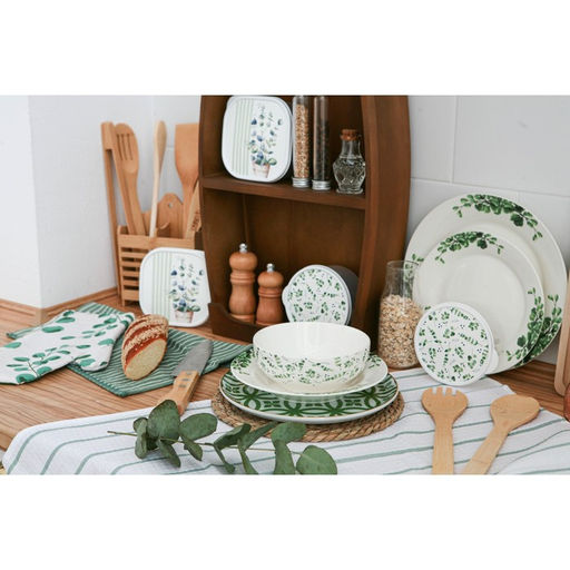 Набор кухонный Доляна «Эвкалипт»: варежка 20×27 см, прихватка 19×19 см, 100% хлопок