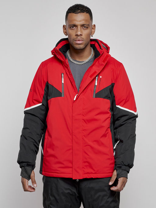 Горнолыжный костюм мужской зимний красного цвета 6319Kr - Leifensh фото 28