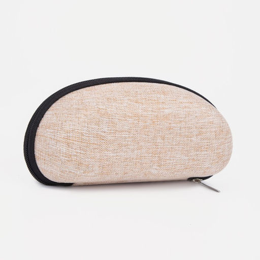 Футляр для очков на молнии, размер 17×7×5 см, бежевый