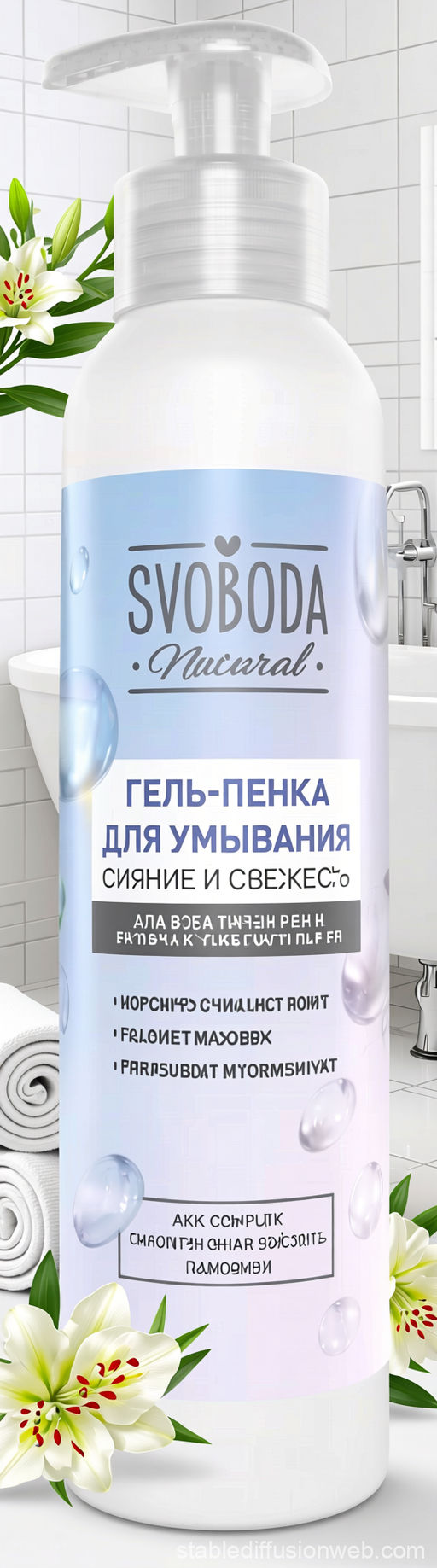 SVOBODA д/лица гель-пенка д/умывания фл.185мл Сияние и свежесть - Свобода фото 3