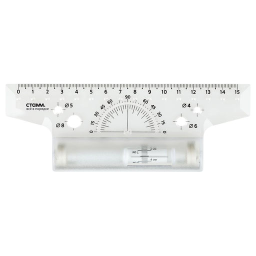 Рейсшина 15см, пластиковый ролик (ЛР01, СТАММ)