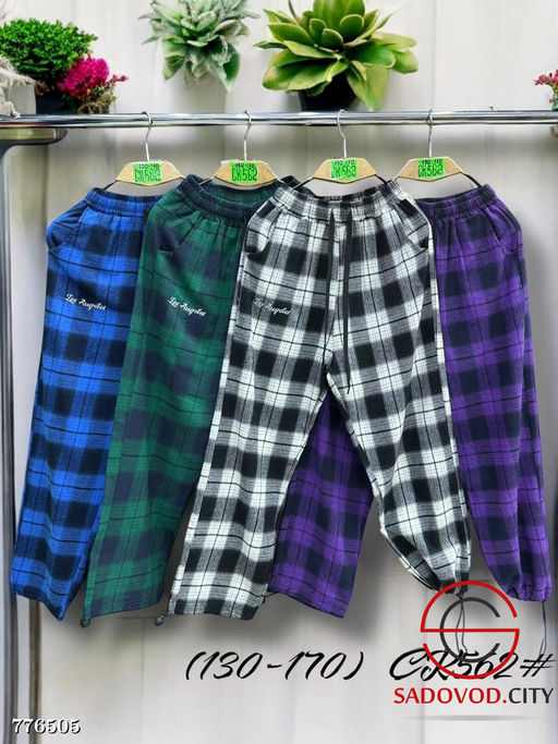 Брюки детские в клетку