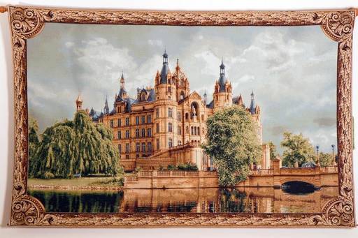 Замок на берегу озера- гобеленовое панно - Гобеленглавснаб фото 2