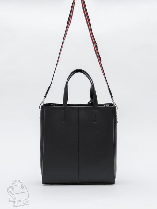 Сумка женская кожаная 6062L black Polina&Eiterou