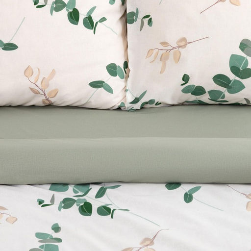 Постельное бельё Этель Дуэт Эвкалипт (вид 1) 143х215 см - 2 шт, 220х240 см, 70х70 см -2 шт, поплин 125 г/м  фото 2