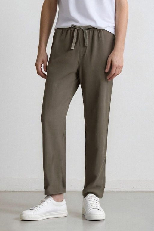 %100 Pamuk Relax Fit Rahat Kesim Yazl_k M_slin K_sa Pa_a Jogger Pantolon
