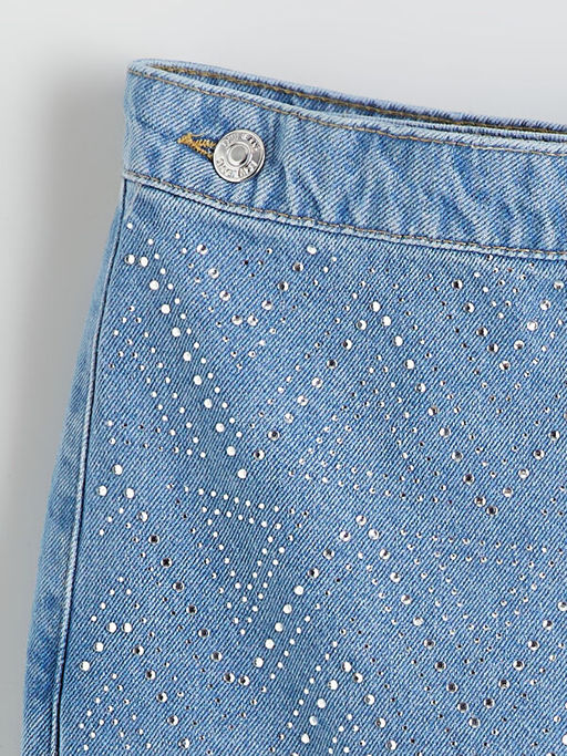 Ta?l? K?z ?ocuk Jean ?ort Etek