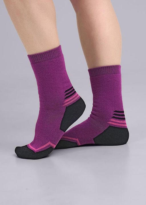 (CLE) Т206П носки жен. термо плюш (ЧЗ)