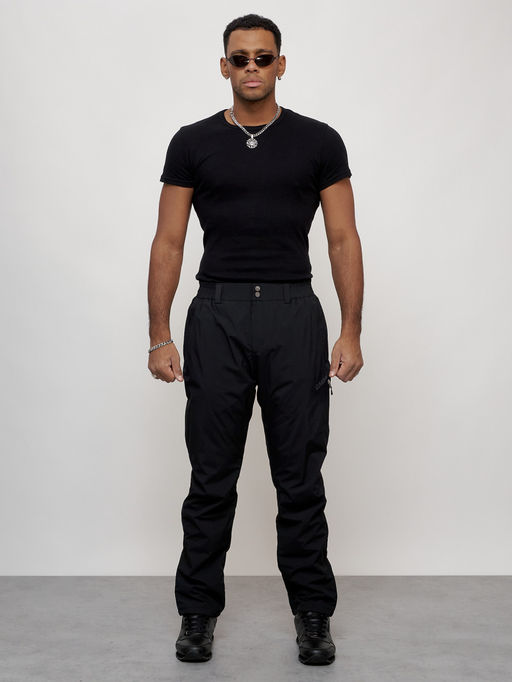 Брюки утепленные зимние спортивные черного цвета - Mtforce фото 8