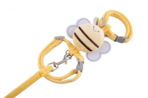 Набор для кошек из поводка и шлейки с пчелкой, в ассортименте 270661