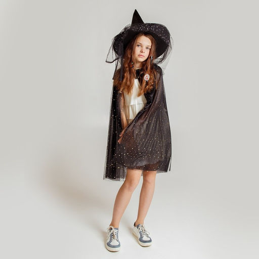 Карнавальный набор «Стильная ведьма»: шляпа, плащ, заколки 3 шт.